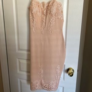 Haute Monde soft pink dress. L